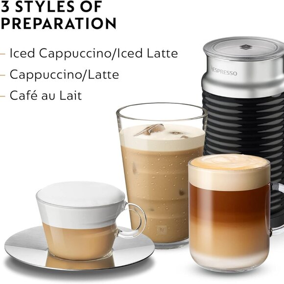 NIB Nespresso Aeroccino 3 One-Touch Non-Stick Milk Frother - Picture 2 of 6